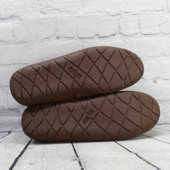 LL BEAN Shearling Lined Moccasins Slippers 11 M - Picture 8 of 8